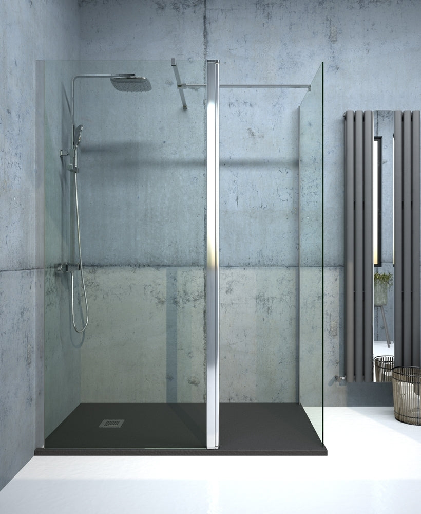 Aspect 800mm Wetroom Panel - Chrome