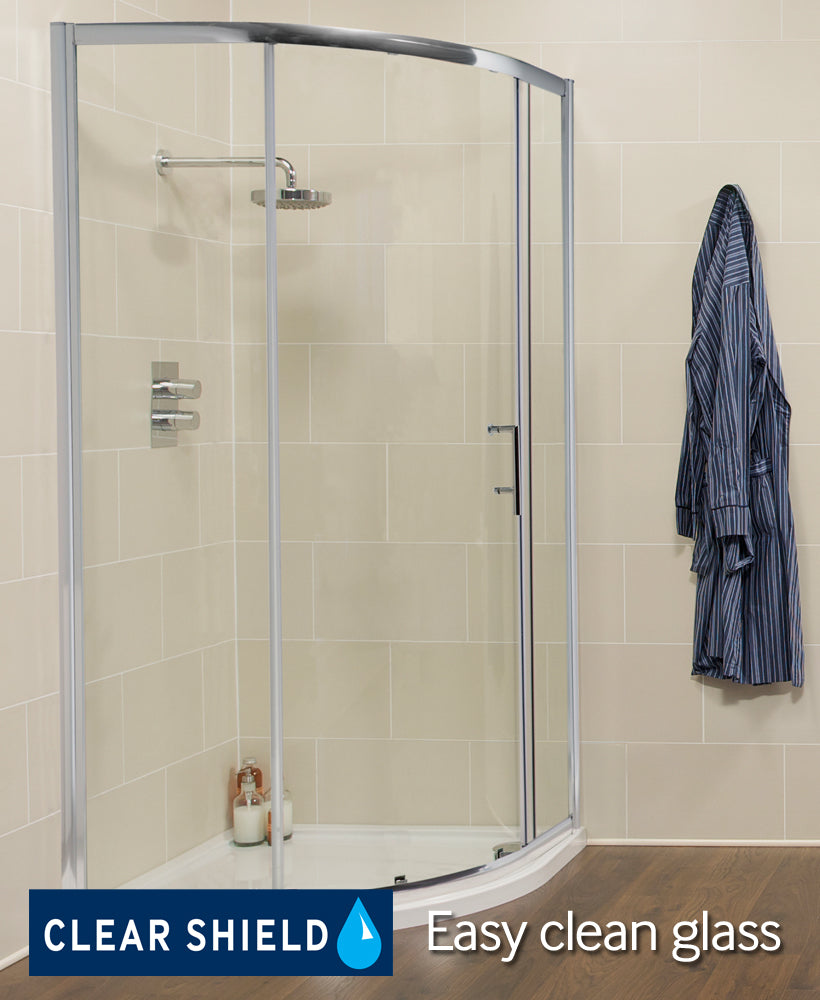 K2 900mm single door quadrant door