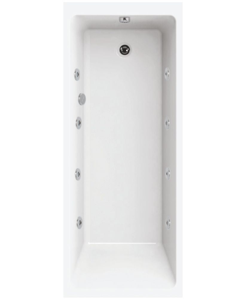 Oscar 1700x700mm Single Ended 8 Jet Whirlpool Bath