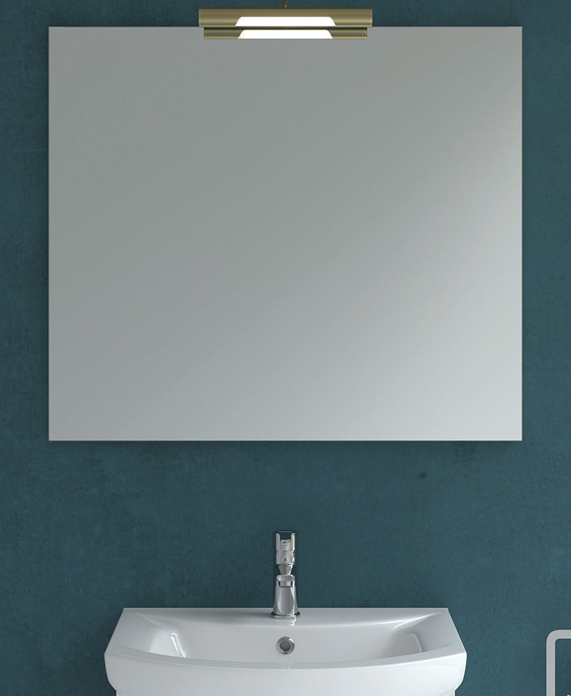 600mmx700mm Mirror & Andrea Brass Light