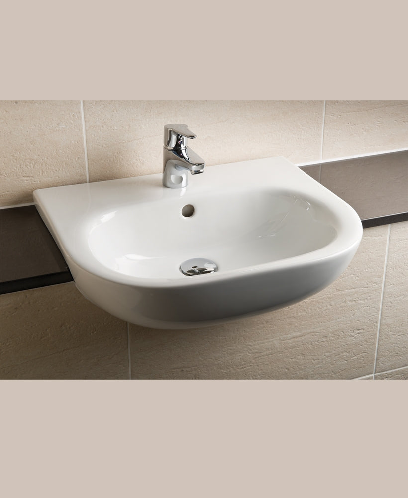 Sigma Semi Recessed 52cm Basin 1TH