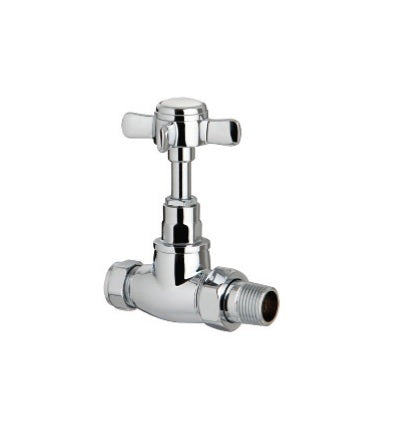 Traditional Straight Shower Valve Chrome