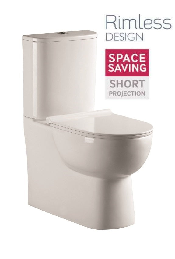 Verona Fully Shrouded Rimless WC-Slim Soft Close Seat