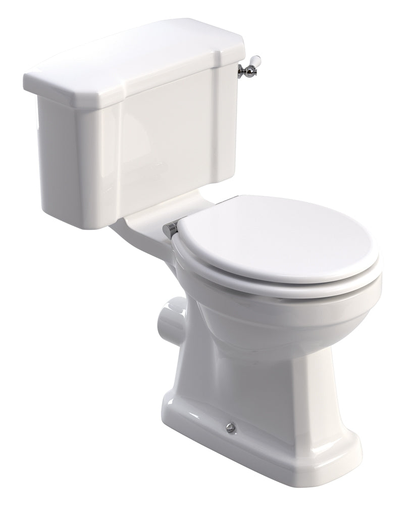 Westbury Close Coupled WC-White MDF Soft Close Seat