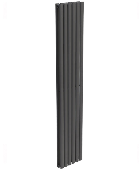 Amura Elliptical Tube Vertical Designer Radiator  1800 X360 Double Panel Anthracite