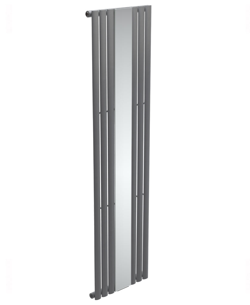 Amura Elliptical Tube Mirror Radiator 1800 X 500 Single Panel Anthracite