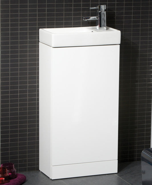 Basle Gloss White 40cm Vanity Unit