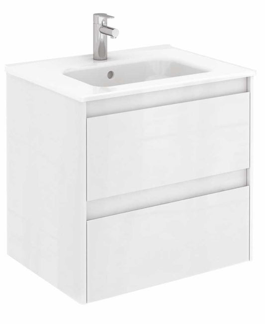 Dijon Gloss White 60cm Vanity Unit