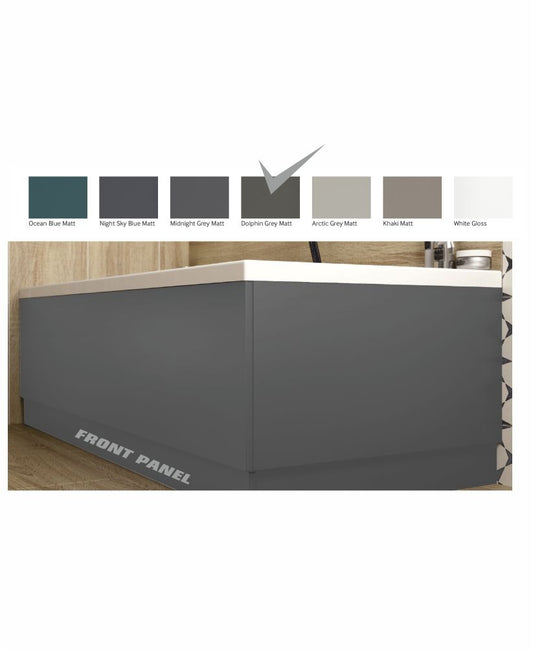 Scandinavian Front Bath Panel 1800mm Matt Dolphin Grey