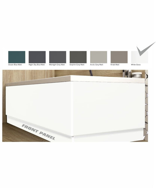 Scandinavian Front Bath Panel 1700mm Gloss White