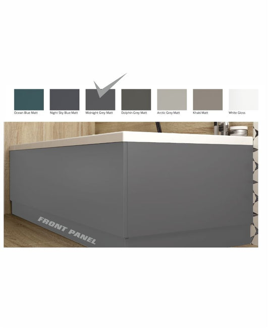 Scandinavian Front Bath Panel 1800mm Matt Midnight Grey