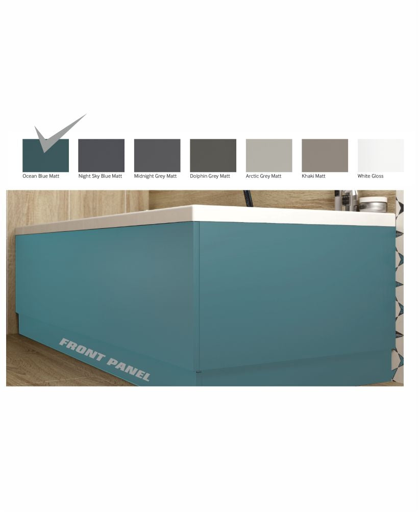 Scandinavian Front Bath Panel 1700mm Matt Ocean Blue