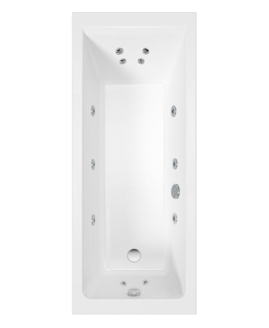 Cubo 1700x800 Single Ended 12 Jet Bath
