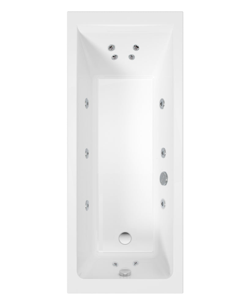 Cubo 1800x800 Single Ended 12 Jet Bath