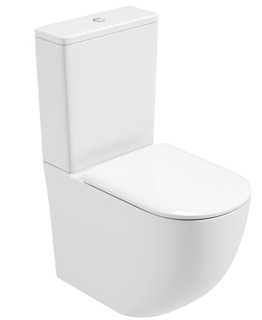 Inspire Fully Shrouded Rimless WC Pack-Soft Close Seat