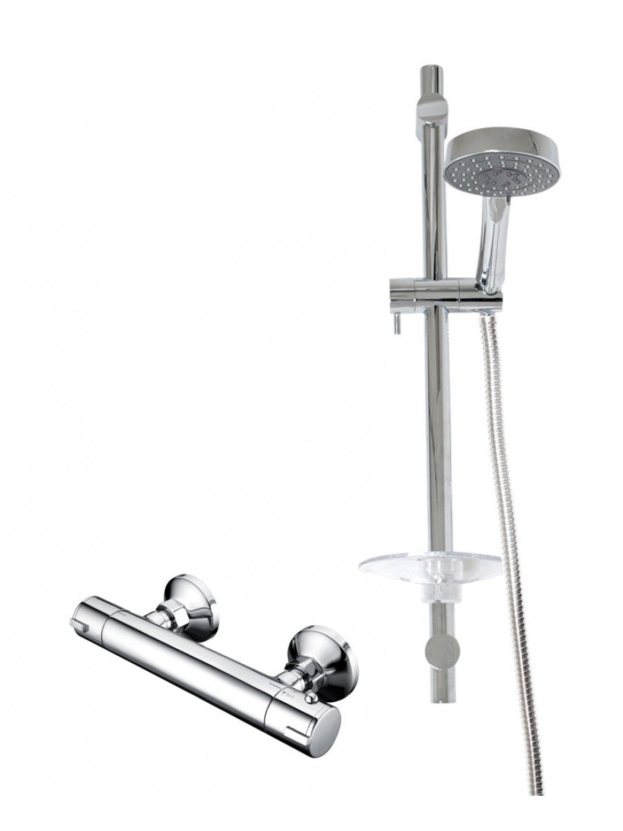 Jay T Bar Complete Shower Kit - Includes Fast Fix Brackets
