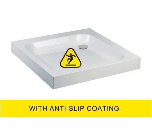 Ultracast 1000mm Square Standard Anti Slip Shower Tray