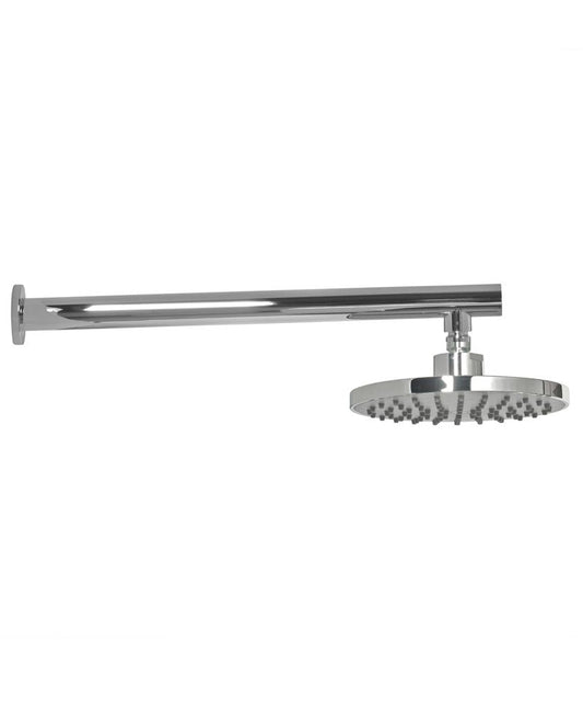 Leena 200 grey faceplate shower head&440 wall shower arm