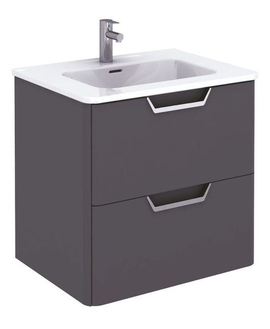 Lyon Gloss Grey 60cm Vanity Unit