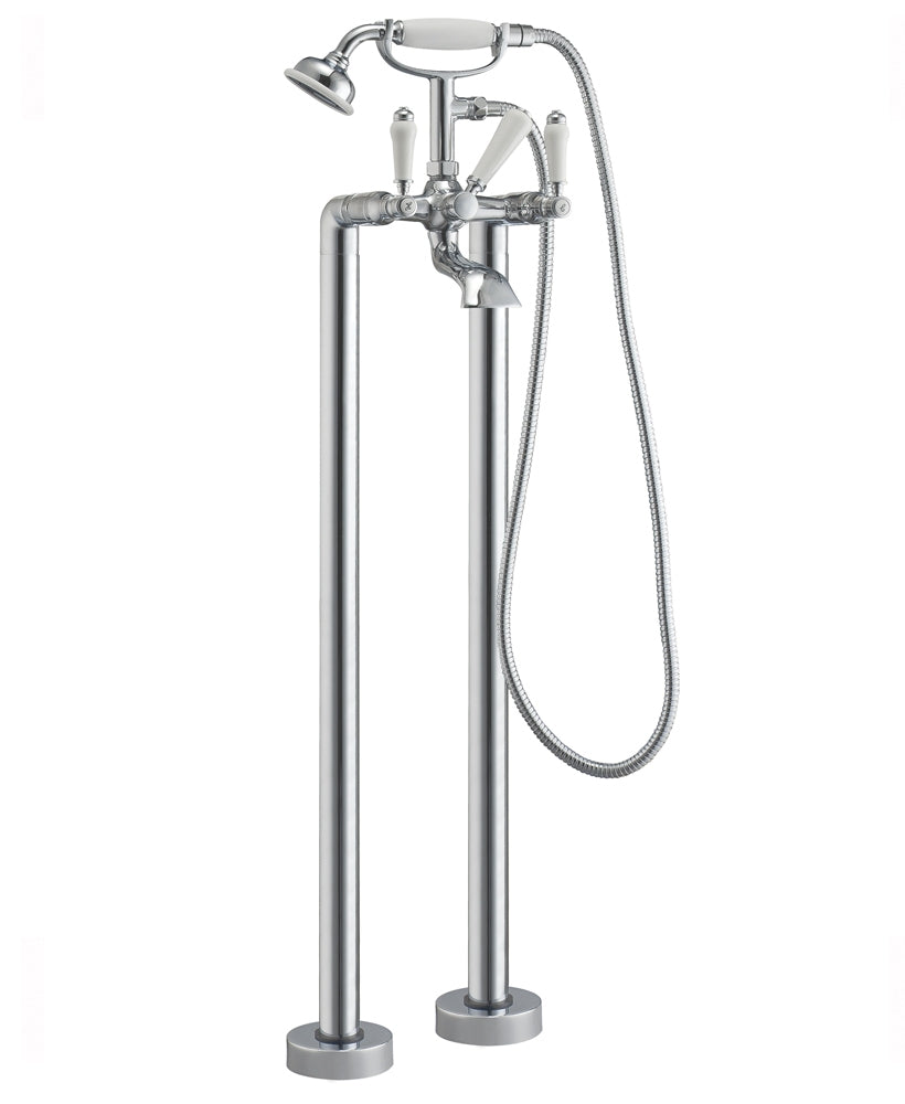 Traditional Lever Freestanding Bath Shower Mixer