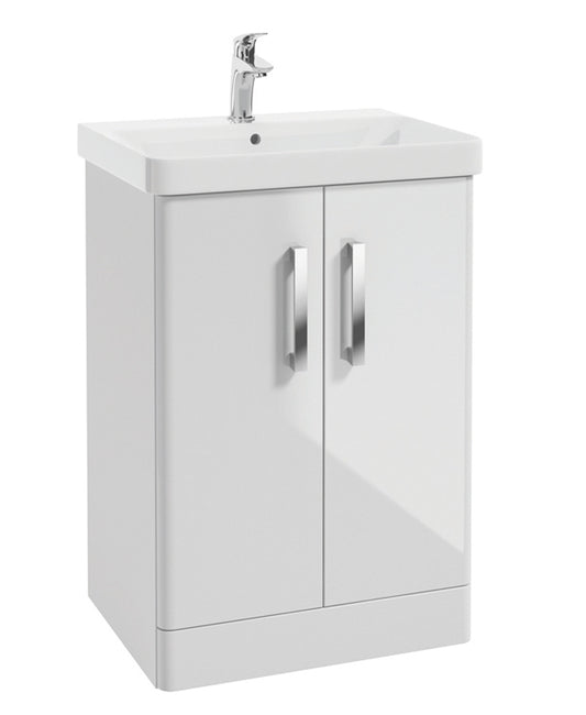 Odeon White Gloss 2 Door 60cm