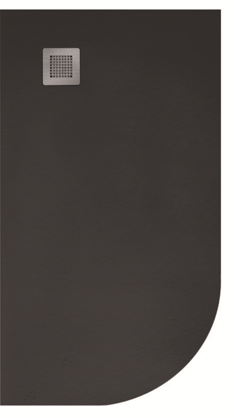 Slate Black 1200x900mm LH Offset Quadrant Shower Tray & Waste