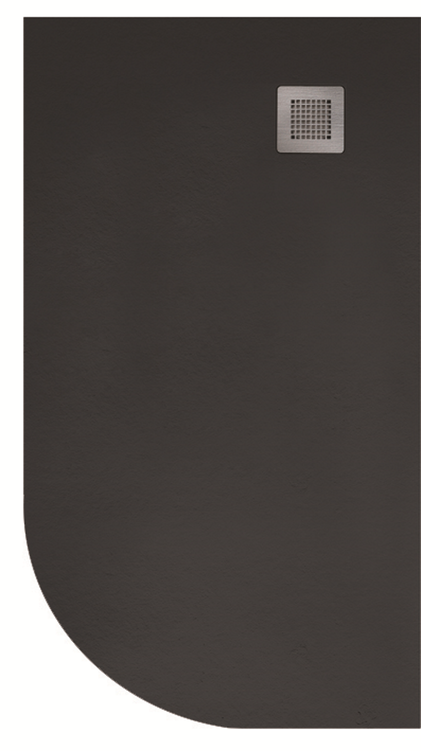 Slate Black 1200x900mm RH Offset Quadrant Shower Tray & Waste