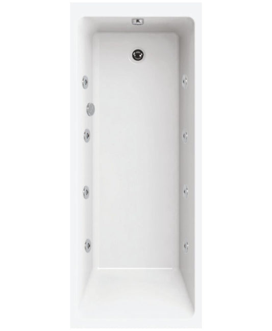 Oscar 1800x800mm Single Ended 8 Jet Whirlpool Bath