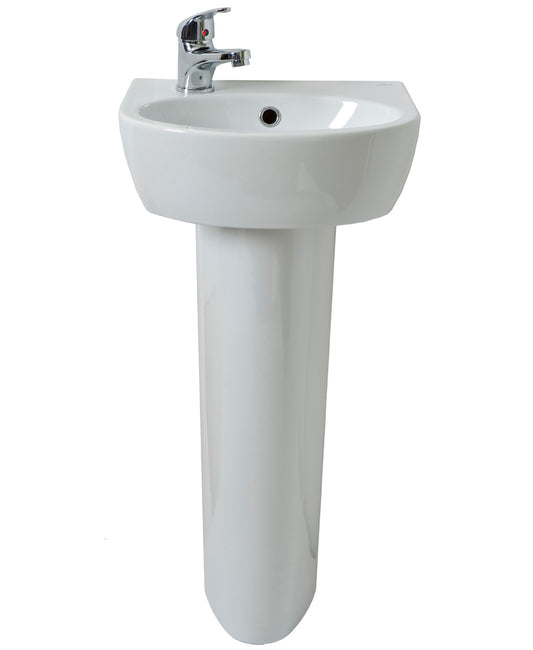 Parva 40cm LH Basin & Full Pedestal