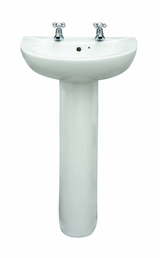 Strata 45cm Basin & Full Pedestal 2TH