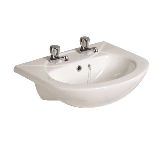 Strata Semi Recessed 50cm Basin 2TH