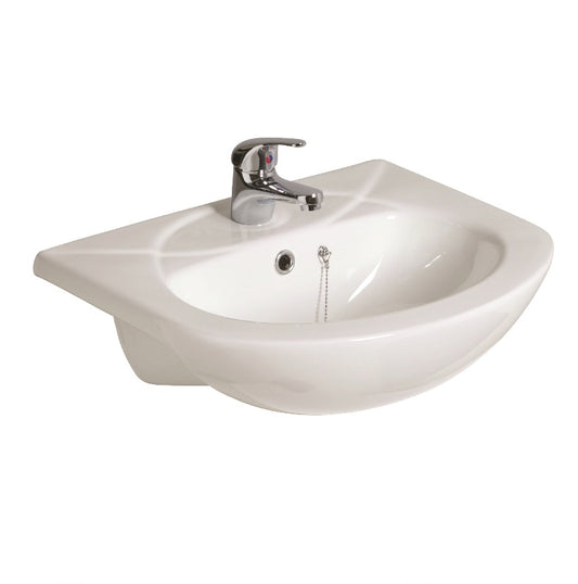 Strata Semi Recessed 50cm Basin 1TH