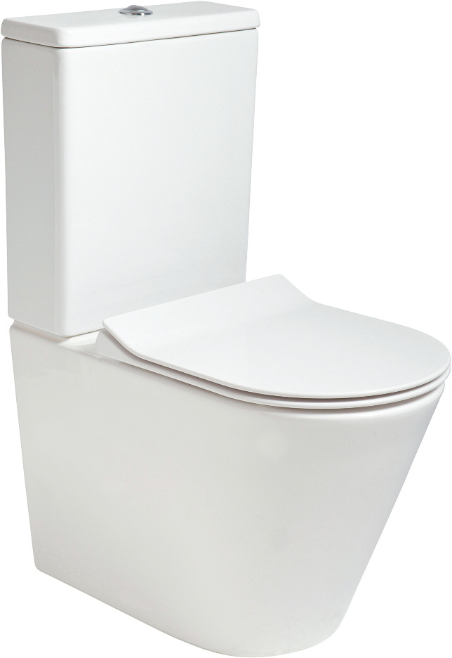 Reflections Fully Shrouded Rimless WC Pack - Slim Soft Close Seat