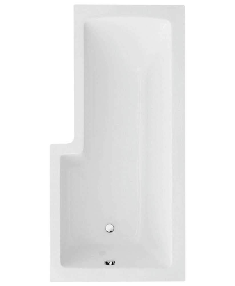 L Shape 1700x850mm RH Single Ended Bath & Panel