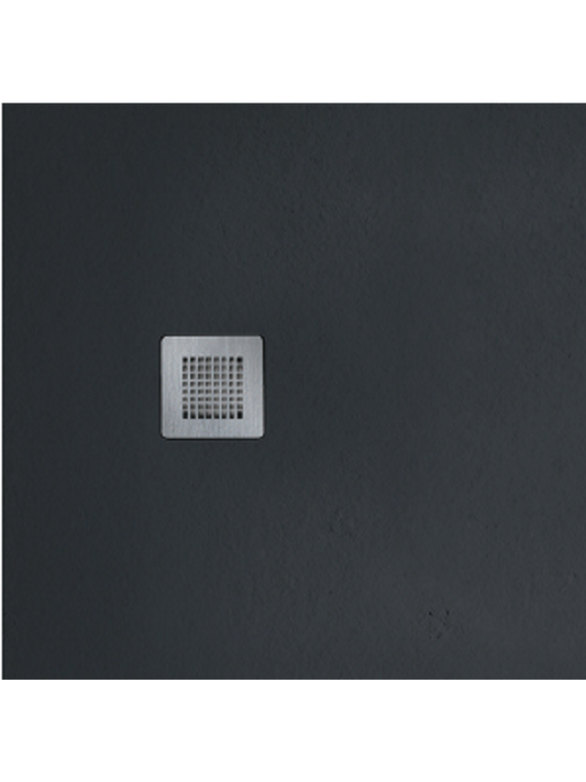 Slate Black 900mm Square Shower Tray & Waste