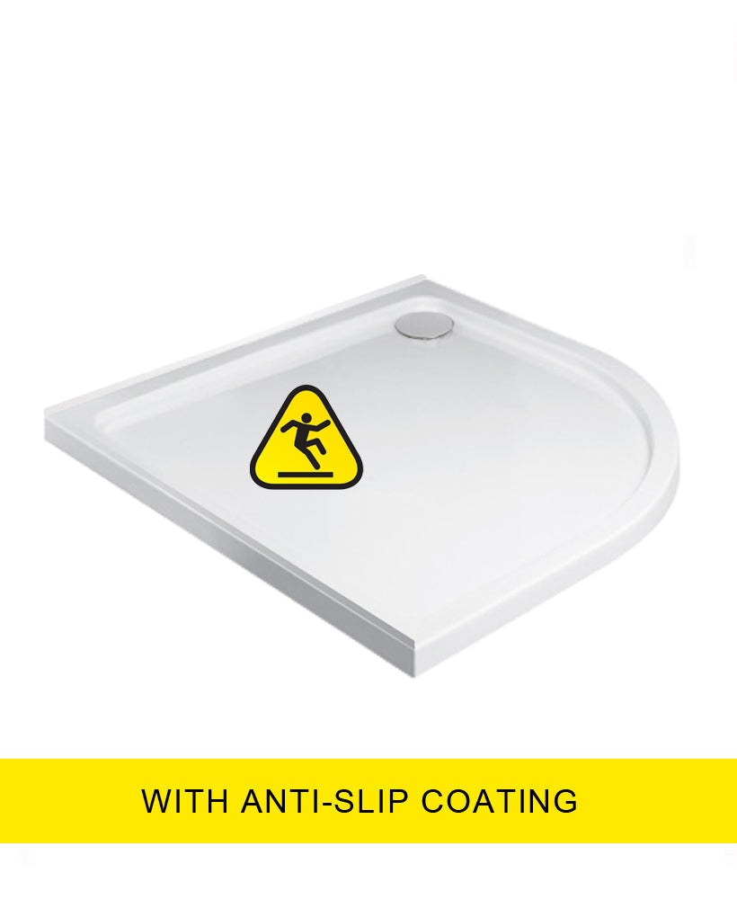 Low Profile 900mm Quadrant Upstand Anti Slip Shower Tray