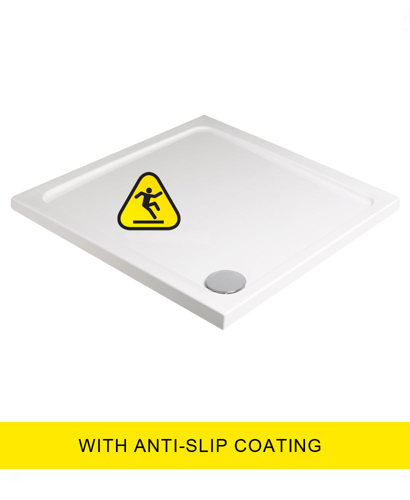 Low Profile 1000mm Square Anti Slip Shower Tray