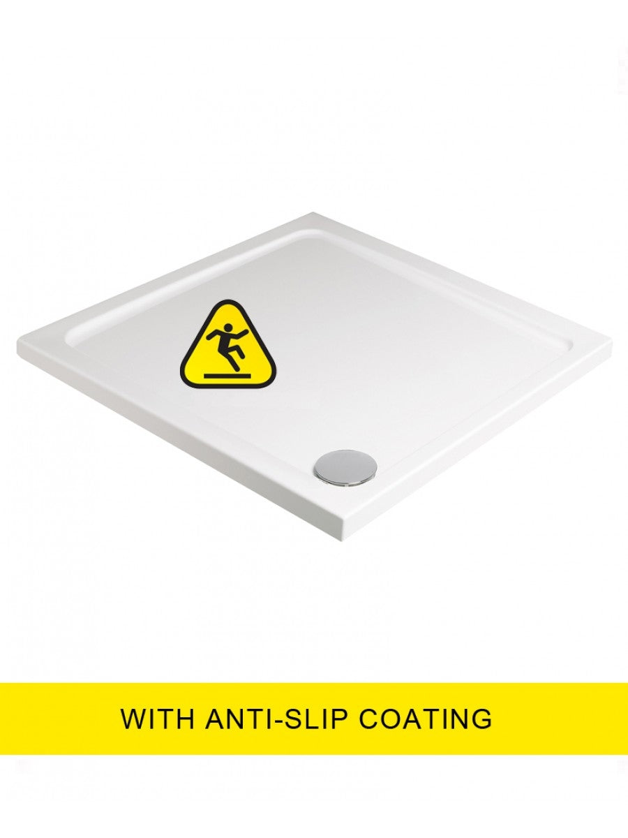 Low Profile 800mm Square Anti Slip Shower Tray