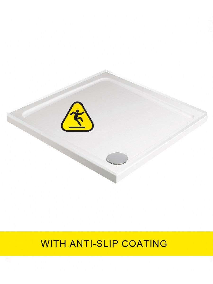 Low Profile 700mm Square Upstand Anti Slip Shower Tray