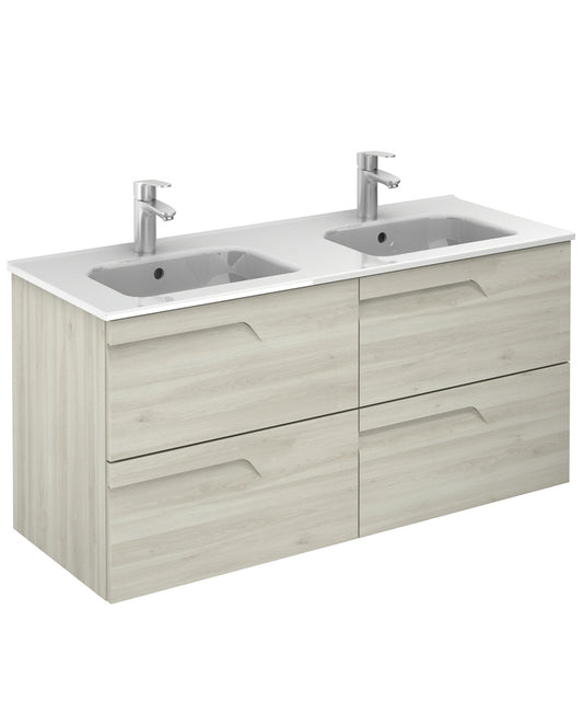 Brava Nature White 120 Vanity Unit & Slim Basin