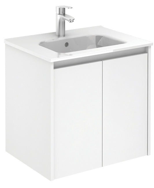 Smart Gloss White 2 Door 60cm Vanity Unit