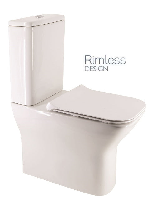 Sophia Rimless Fully Shrouded WC-Slim Soft Close Seat