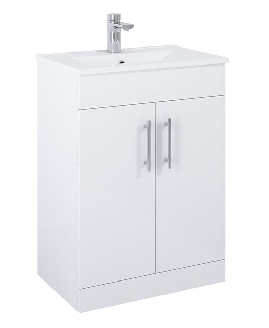 Belmont Square Gloss White 60cm Vanity Unit
