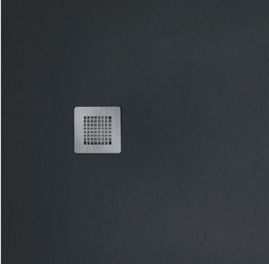 Slate Black 800mm Square Shower Tray & Waste