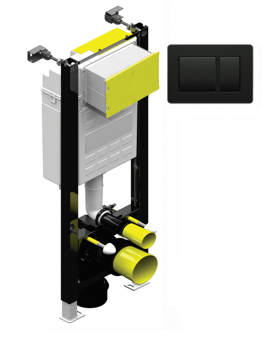 Large Fast Fix Frame with Rectangular plate - Black