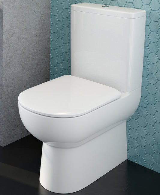 Viva Comfort Height Fully Shrouded WC - Soft Close Seat