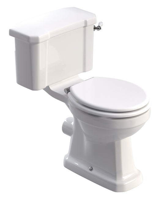 Westbury Close Coupled WC-White MDF Soft Close Seat